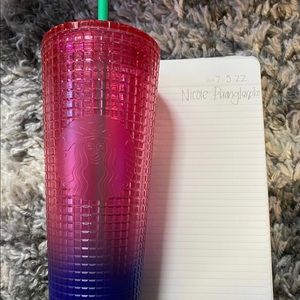 Starbucks grid tumbler-BNWT